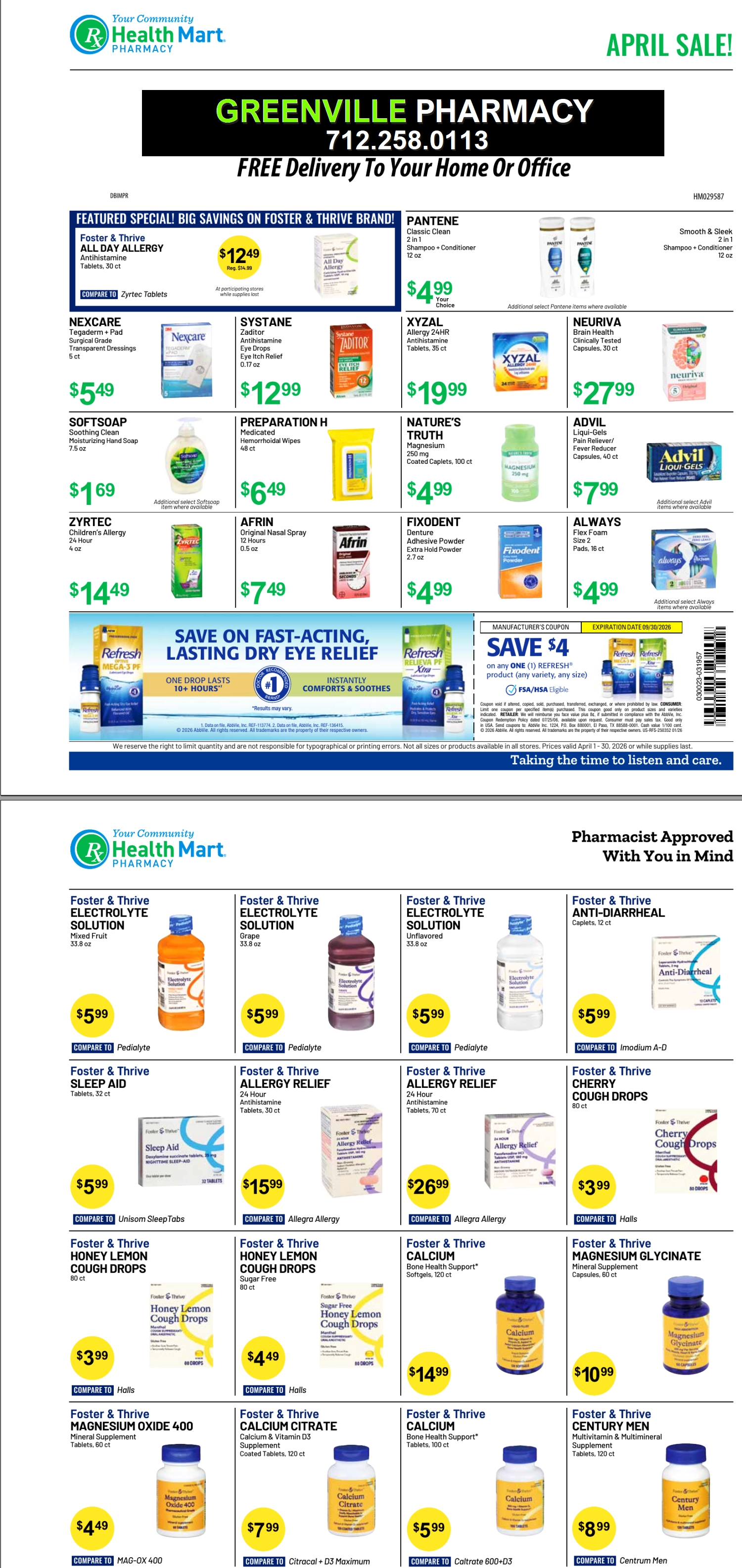 Health Mart Sale Specials